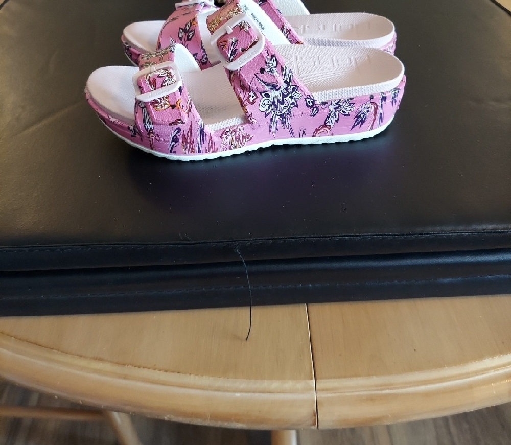 Pink Floral Slide Sandals - Picture 3 of 12